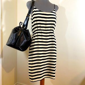 J.Crew silk slip dress striped classic 4